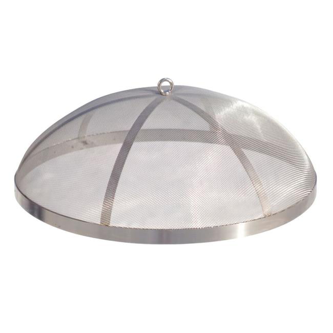 Curonian Screen79SS 31 in. Round Stainless Steel Fire Pit Spark Screen Stainless Steel Fire Pit Spark Screen
