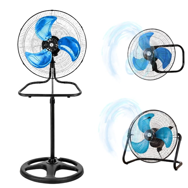 Ventilador 3 en 1 Multifuncional Pedestal Piso o Muro 18 Plg