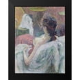 thumbnail image 2 of De Toulouse-Lautrec, Henri 12x14 Black Modern Framed Museum Art Print Titled - The Model Resting, 2 of 5