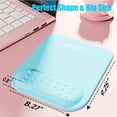 thumbnail image 4 of Mouse Pad con Soporte para Muñeca, Diseño Ergonómico Que Alivia el Dolor Del Túnel Carpiano, Mouse Pad de Memory Foam para Escritorio de Computadora con Base Antideslizante de PU, Azul, 4 of 6