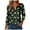 Black, variant on St Patty's Day Shirt Women 2025 Casual Plus Size 3/4 Sleeve Irish Clover Shirts Funny Saint Patrick's Tunic Tops (Dark Green, M)