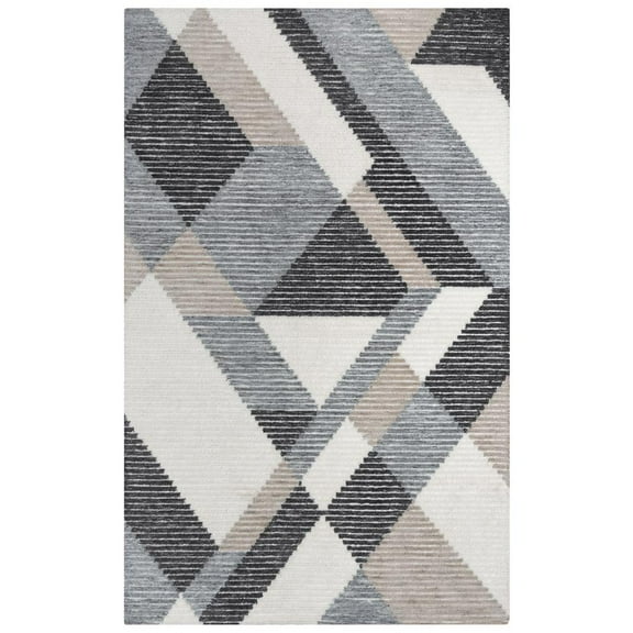 Vista Gray 5'X7'6" Tufted Recycled Polyester Rug