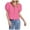 Hot Pink, variant on Womens Summer Tops Womens Fashion Blouses Strap Front Shirts Leopard Print Cute Ruffle Sleeve Y2K Top 3/4 Length Puff Sleeve Peplum Blouse Cute Going Out Top Womens Work Blouse Tank Tops f M