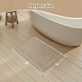 thumbnail image 7 of SIXHOME Bathroom Rugs Waffle Bath Rug Super Soft Absorbent Non Slip Bath Mat Beside Tub Rubber Backed Machine Washable Bathroom Rugs with Tassels Boho Bathroom Decor 18" x 30" Beige, 7 of 7