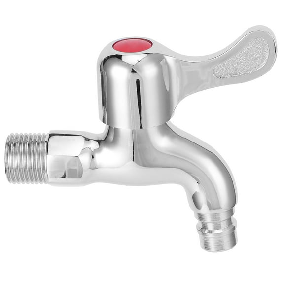 Zerodis Wall Mount Washing Machine Faucet Single Cold Water Tap /2 Inch Male Thread Laundry Bathroom Bibcock Faucet Balcony Tap