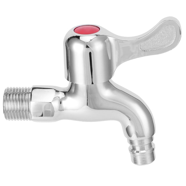 Grifo de lavadora con rosca macho G1/2, grifo de agua fría individual montado en la pared para fregar, lavabo de piscina