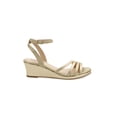 thumbnail image 2 of Sandalia Plataforma Con Hebilla Color Oro Mundo Terra 028496, 2 of 3