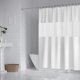 thumbnail image 1 of Cortina de Ducha 200x180cm Cortina de Baño de Poliéster y EVA Semitransparente Impermeable Antimoho para Baño - Blanco brillar  Electrónica, 1 of 5