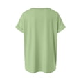 thumbnail image 6 of TTUHYWXI Womens Oversized T Shirts Crewneck Short Sleeve Summer Athletic Tees Shirt Loose Fit Y2K Tops (Light Green, XL), 6 of 7