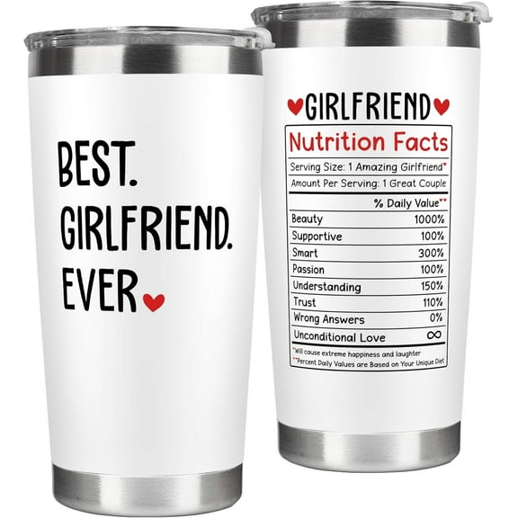 Gifts for Girlfriend - Gifts for Her, Girlfriend Gifts for Women, Couple Gifts - Anniversary, Birthday Gifts for Girlfriend - I Love You Gifts for Her, Romantic Gift for Girlfriend - 20 Oz Tumbler