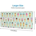 thumbnail image 4 of 12x31.5in Oversized Mouse Pad Ice Cream Cones Mouse Mat Non Slip Rubber Gaming Mouse Pad for Office Home Computers Laptop Gaming, 4 of 6