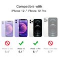 thumbnail image 2 of JETech Magnetic Case for iPhone 12/12 Pro 6.1-Inch Compatible with MagSafe, Translucent Matte Back Slim Shockproof Phone Cover (Light Purple), 2 of 6