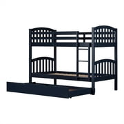 Rosebery Kids Contemporary Bunk Beds with Trundle in Blue