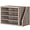 Greige, variant on Mail Sorter, Literature Organizer with Adjustable Shelves, Paper Organizer for Office, Home, Wood Countertop File Holders, Mails, Magazines, Rustic Brown