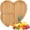 Shape#001, variant on Heart Shape Wooden Serving Platter, Heart Shaped Bamboo Wooden Serving Tray,Serving Platter & Jewelry Organizer Tray for Pine Wood, Valentine's Day, Wedding(9" x 8")