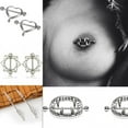 thumbnail image 2 of Amazing Flower Surgical Steel Heart Nipple Shield Bar Ring Body Piercing Jewelry, 2 of 8