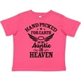 thumbnail image 3 of Inktastic Handpicked for Earth By My Auntie in Heaven with Angel Wings Boys or Girls Toddler T-Shirt, 3 of 5
