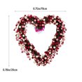 thumbnail image 2 of Guirnalda En Forma De Corazón Guirnalda Simulación Guirnalda De Bayas Decoración De La Puerta Navidad Día De San Valentín Decoración De La Boda Guardurnaity HA038913-00, 2 of 6