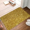 thumbnail image 4 of Pofeuu Gold Glitter Print Flannel Doormats Rug16"x24"Rug Washable Doormats Indoor Outdoor Rugs for Layered Front Door Mats, Porch, Kitchen, Entryway, 4 of 7