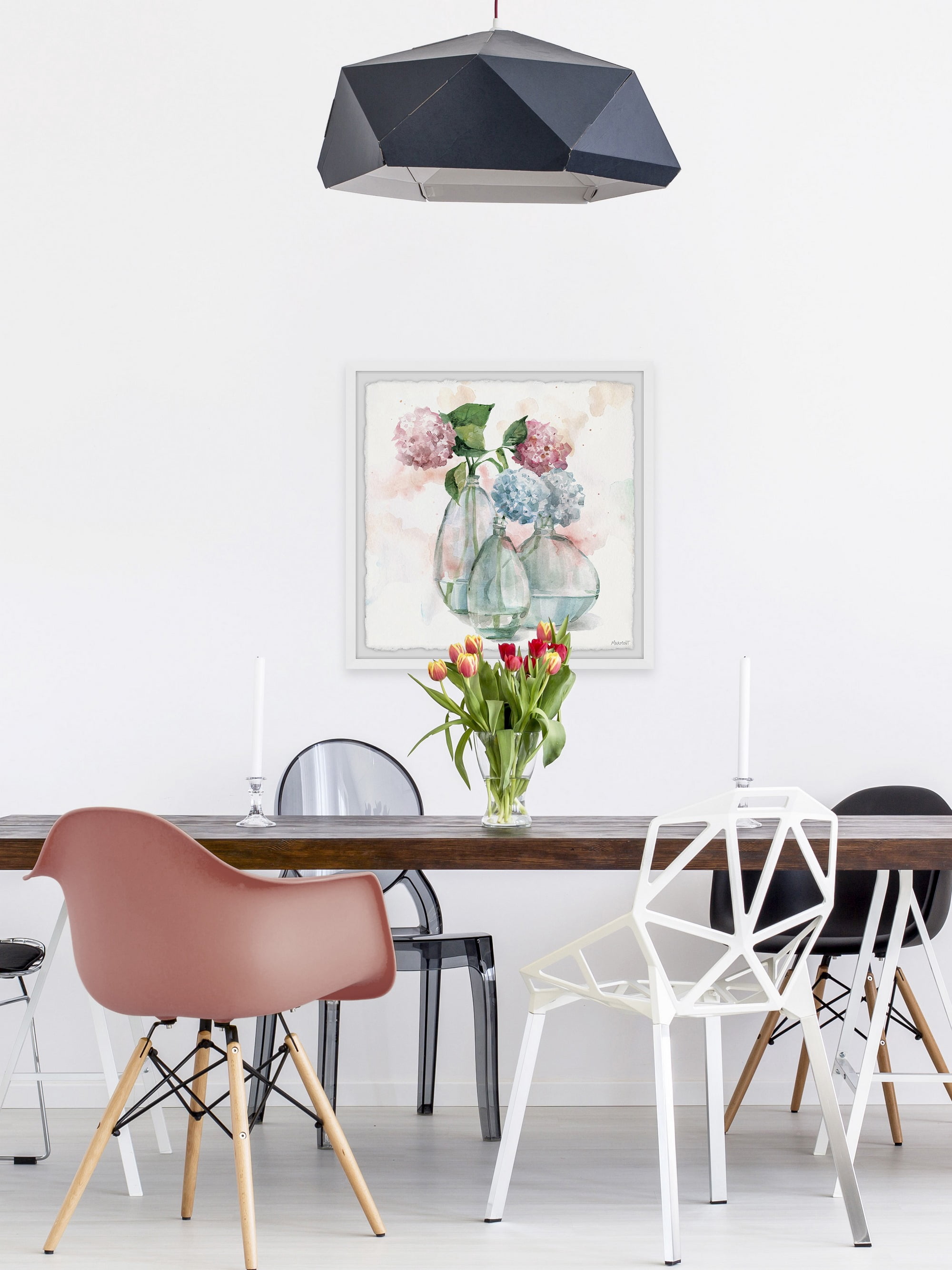 Marmont Hill Chrysanthemums Framed Wall Art, 12" x 12"