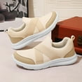 thumbnail image 3 of Men's Slip On Sneakers Casual Fashion Wedge Walking Shoes Wide Width Non Slip Sport Orthopedic Footwear, 3 of 5