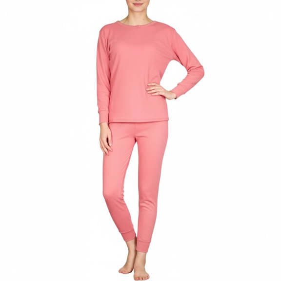 LAVRA Women's 100% Cotton Thermal Sets Underwear Two Piece Long Johns Loungewear