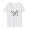 thumbnail image 1 of Camiseta Básica para Mujer Jinwen Cuello Redondo Manga Corta, 1 of 7