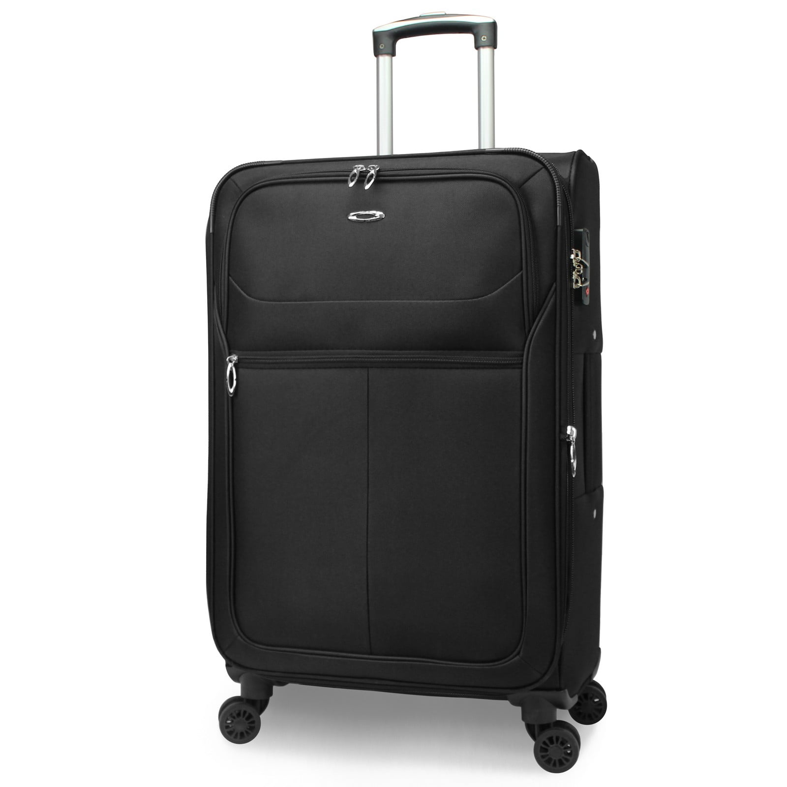 CalBags Kemyer Softside Lightweight 3-Piece Expandable Spinner Luggage Set - Black