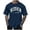 Navy, variant on Men's Summer Casual Letter Print Shirt Blouse Short Sleeve Round Neck Shirt Large Mens Shirts Tie Front Shirts for Men Men V Neck T Shirts Big and Tall Mens Tee Shirts Mens Socks Mod Bod