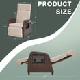 thumbnail image 2 of Yalissey 2PCS Patio Outdoor Wicker Adjustable Recliner with Cushion and Flip-Up Table, 2 of 7