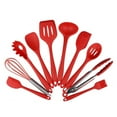 thumbnail image 4 of Matsuzay 2x cuchara de cocina antiadherente, amplias aplicaciones para varios platos, olla antiescaldado, cuchara de arroz Cocina y Comedor Verde, 4 of 6