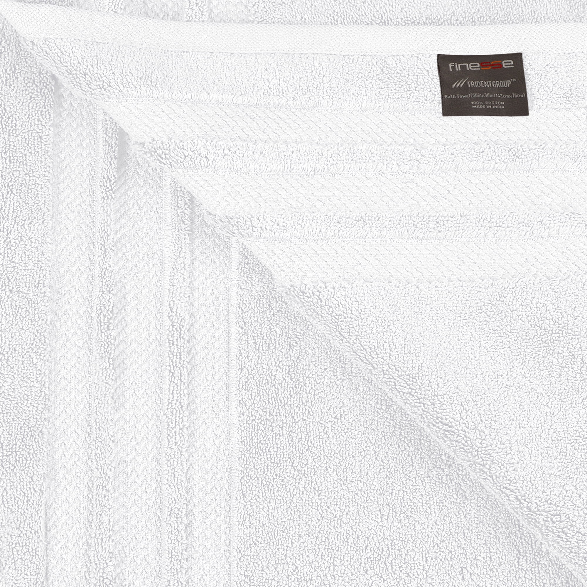 Trident Finesse 100% Cotton, 6-Piece Extra Large Towel Set, Purple Ash 