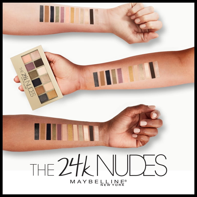 Maybelline The 24K Nudes Eyeshadow Palette with 12 Metallic Shades
