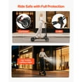 thumbnail image 5 of VEVOR Electric Scooter, 500W Motor, 10-Inch Tires, 24 MPH Top Speed, 25 Miles Range, Folding E-Scooter for Adults with Dual Braking, Dual Suspension & App, Max Load 330 lbs, Foldable for Commuting, 5 of 9