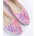 thumbnail image 5 of Quaouag Women's Super Sparkle Bling Party Ballets Wedding Bridal Shiny Dress Flats Rhinestone, 5 of 8