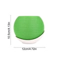 thumbnail image 2 of Modern Woven Textured Split Flower Pot Decorative Bonsai Planter with Saucer for Small Plants Succulents Living Room Home Office Shelf Decor, 2 of 5