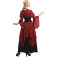 thumbnail image 7 of Women's Witch Dress Ruffled Maxi Gown High Elastic Waist Halloween, 7 of 7