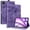 Blue, variant on WZOOP CustomizableCase for iPad Air 13 (2024) 13.0 inch - Cute Cartoon Embossed Folding Stand with Card Slots - Shockproof Protective Cover - Purple