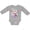 AC-Heather Grey, variant on Day of the Dead Owl Sugar Skulls and Guitar Boys or Girls Long Sleeve Baby Bodysuit