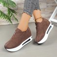 thumbnail image 6 of IEMIEMIEM Women's Suede Casual Slip on Loafers with Zip Detail and Rocking Sole for Comfortable Everyday Wear in Fall Season 8.5 wide, 6 of 9