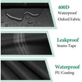 thumbnail image 3 of STARTWO Tricycle Cover,Electric Tricycle Covers, Bike Covers for Bicycles Outdoor Recumbent Trike Cover Waterproof,Black,75" L x 30" W x 44" H, 3 of 5