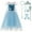 Dress+Accessories Type B, variant on HAWEE Girls Snow Queen Sequin Elsa Princess Costume Dress with Accessories