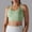 Green, variant on REORIAFEE Ribbed Sports Bras for Women U Back Sports Bra Medium Support Padded Bra Wireless Medium Impact Sports Bra Padded Yoga Workout Bra Quick Drying Tops Black L