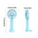 thumbnail image 2 of Mini ventilador de mano 2025, recargable por USB, portátil, pequeño, personal, potente, con diseño compacto para estudiantes, dormitorios, oficinas, uso al aire libre | Opciones en blanco, a, 2 of 5
