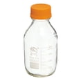 thumbnail image 1 of Unique Bargains 500mL Clear Reagent Media Graduated Borosilicate Glass Storage Bottle Yellow Cap, 1 of 5