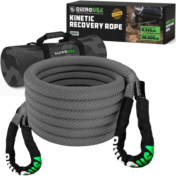 Cuerda de remolque Kinetic Recovery Rhino USA Heavy Duty 7/8 x 6 m