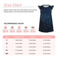 thumbnail image 3 of Fotbe Blue Glitter Retro Vestido de Dormir para Niñas de 3 a 10 Años, Mangas Cortas, Estilo Princesa, Pijama Camisón con Mangas Voladas-Medium, 3 of 6