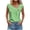 Green, variant on Staron Women's V-Neck Sleeveless Casual Summer Top V-Stripe Print Tank Blouse Loose Comfy Vacation Beach Travel, Yellow L