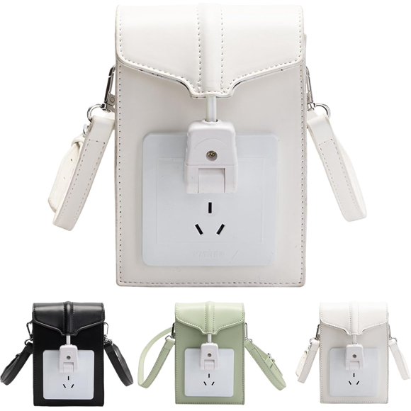 Bolsos con solapa para enchufes eléctricos, bolsos cruzados pequeños para mujer, bolso de hombro para compras, viajes, uso diario