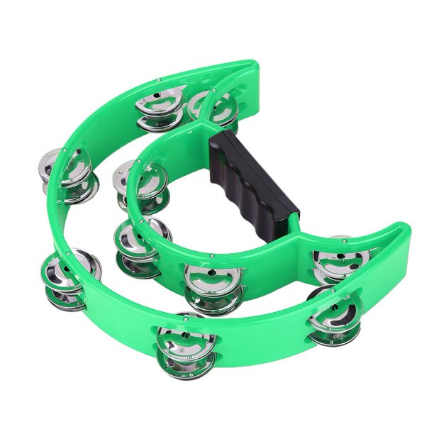 Kritne Tambourine, Double Row Jingles Handbell Tambourine Percussion